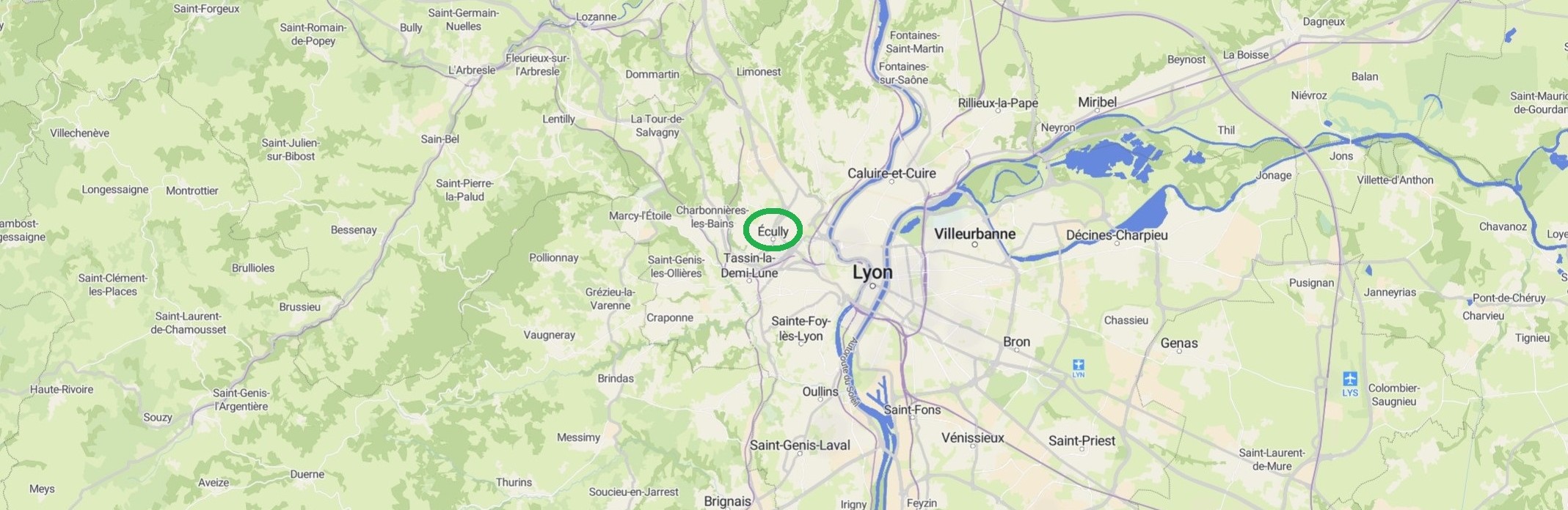 Plan ouest Lyonnais
